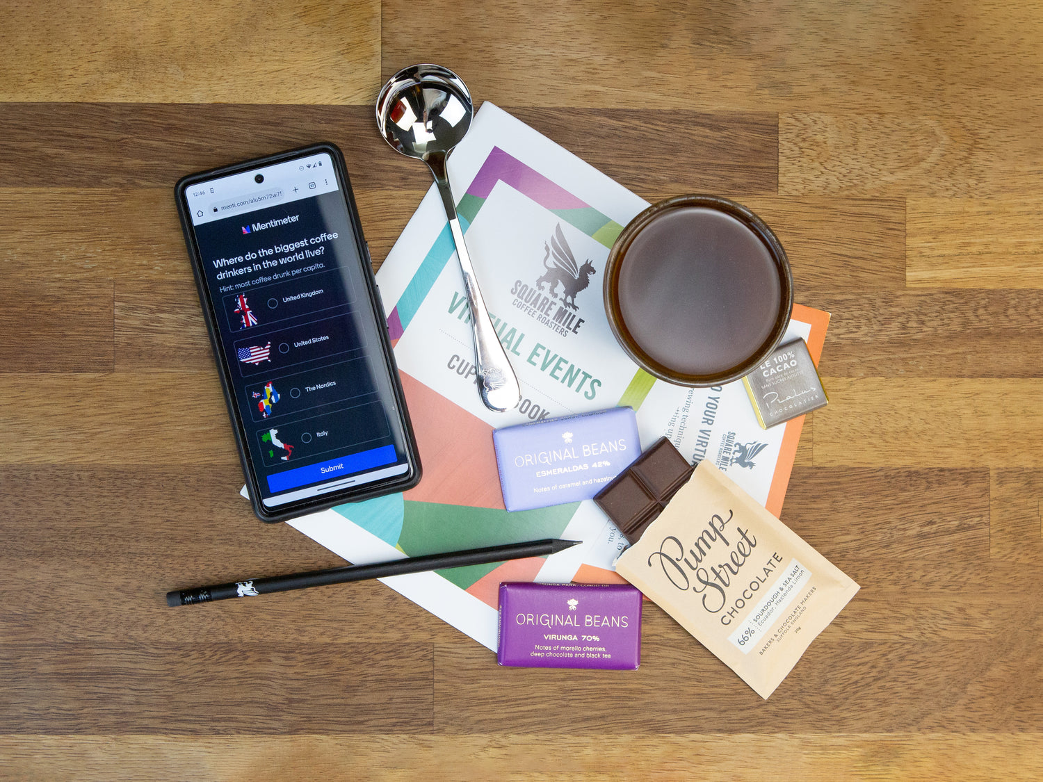 Square Mile Coffee and Chocolate event kit